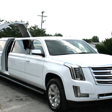 American Luxury Limousine's SUV limo with open doors