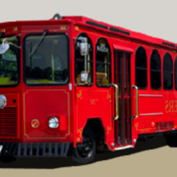 Red limo trolley