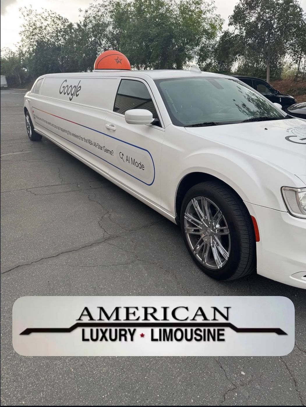 Chrysler 300 stretch with American Luxury Limousine branding