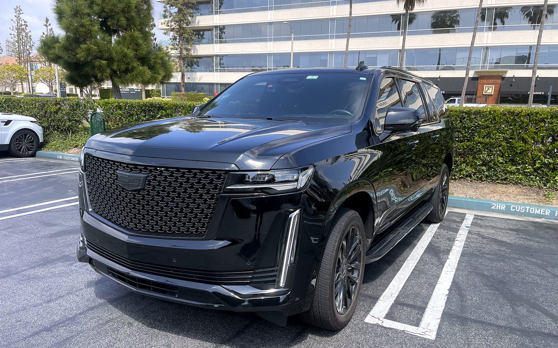 Black Cadillac Escalade ESV