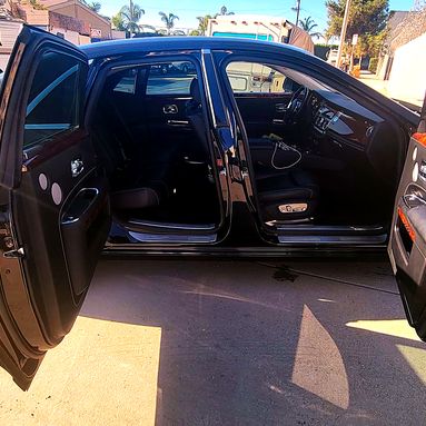 Rolls-Royce Ghost with rear-hinged coach doors open