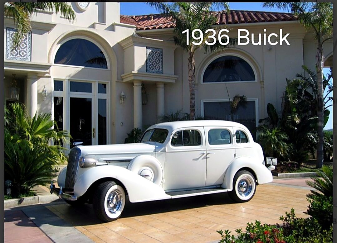 1936 Buick vintage wedding car