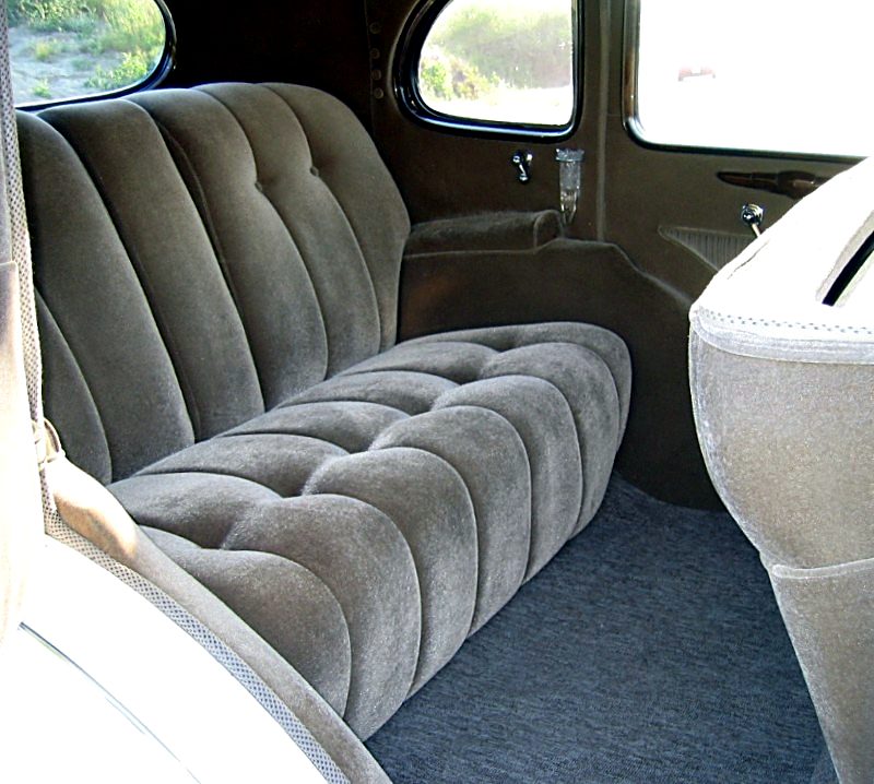1937 Packard cloth interior